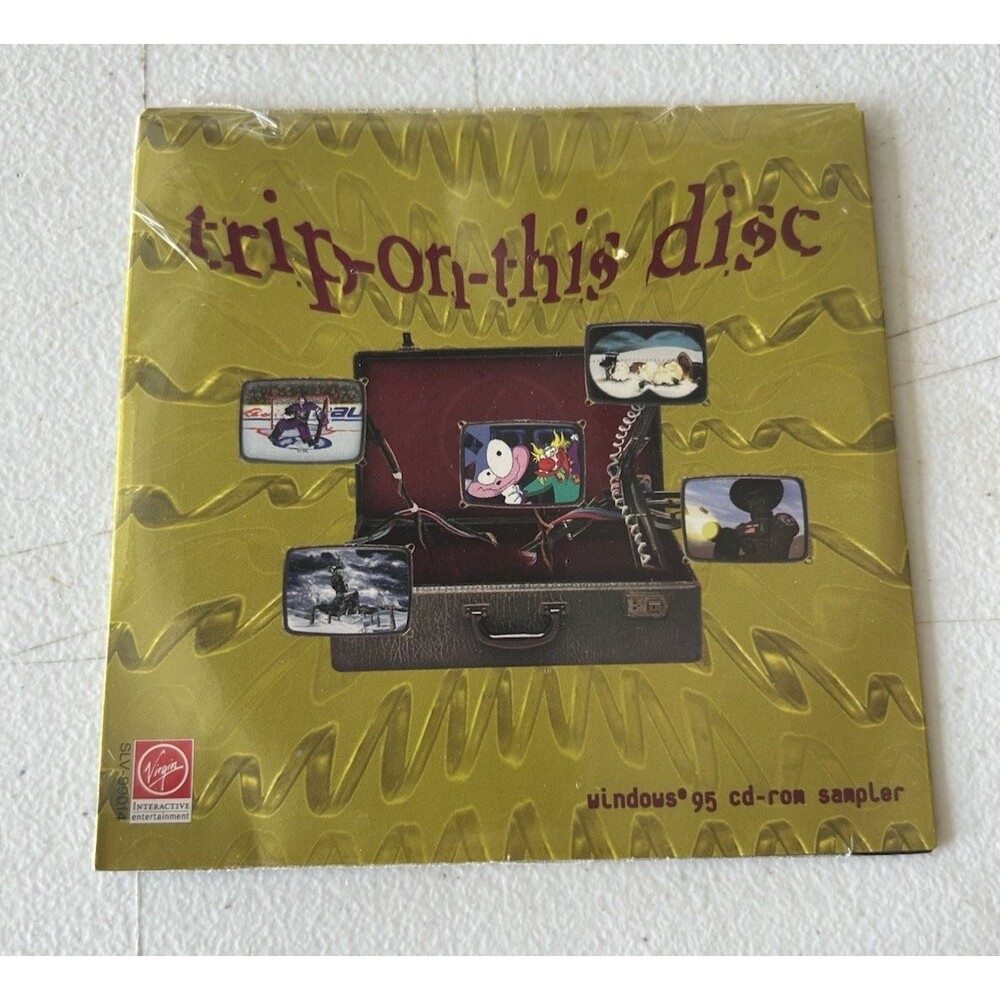 Virgin Interactive Trip On This Disc PC CD-ROM Sampler Windows 95 1996 Sealed